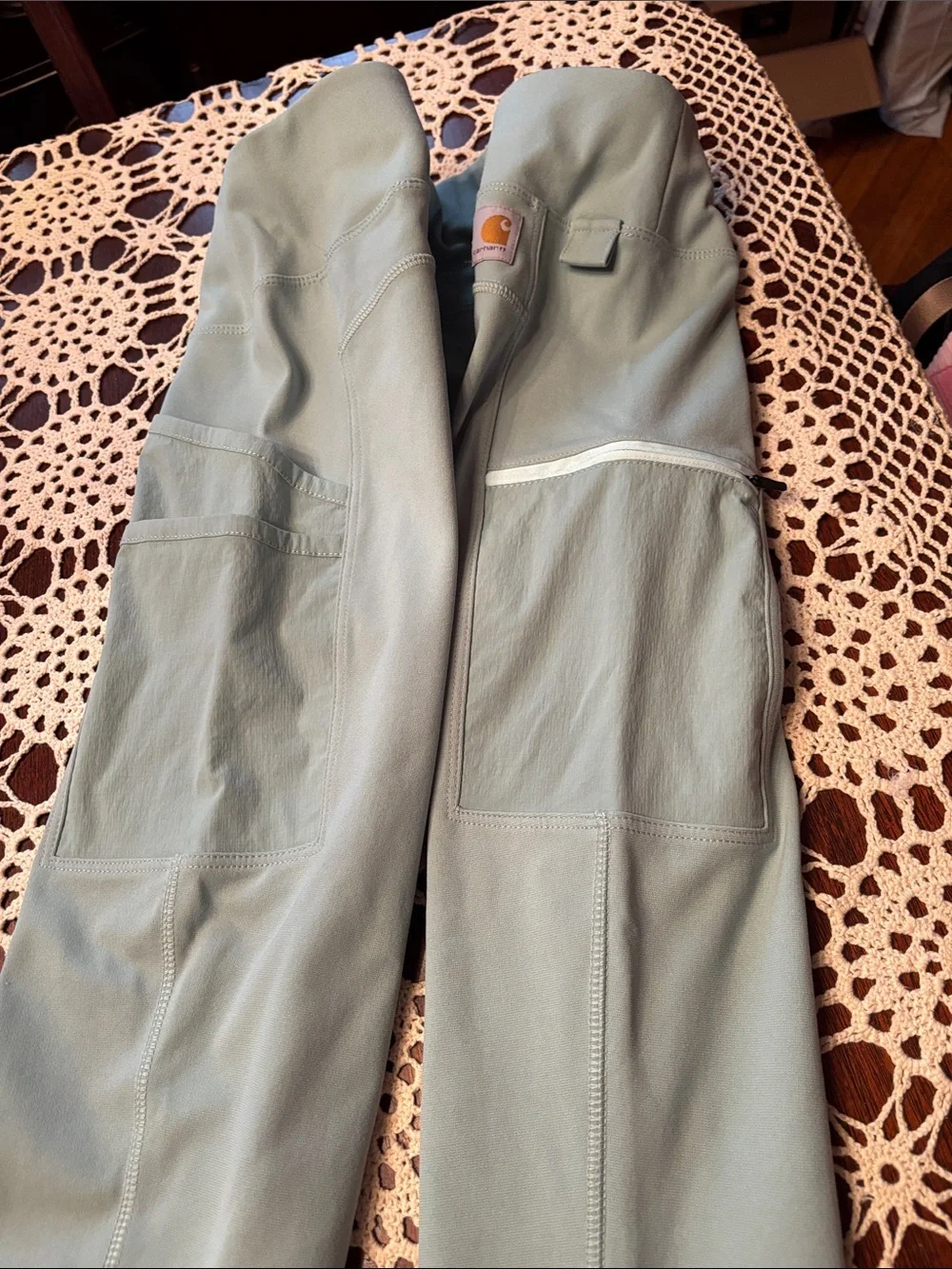 Carhartt Sage Green Performance Athletic Leggings - Picture 7 of 9